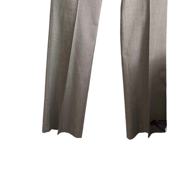 Y2K New York & Co Women Pants 2T Brown Flare Leg Pocket Gold Metallic Thread - Picture 8 of 11